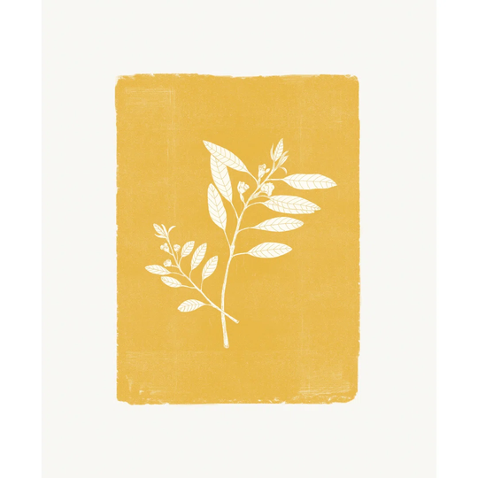 Marigolden Botanical with Cream Yellow - Wrapped Canvas Painting Print