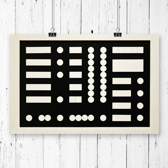 'Schematic Composition' by Sophie Teauber Arp Graphic Art