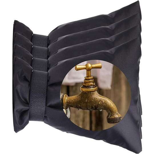 Ilovemilan - 4 pcs Outdoor Faucet Covers for Winter Freeze Protection Tap Covers for Outdoor Taps Insulated Valve Wraps Reusable Spigot Cover for