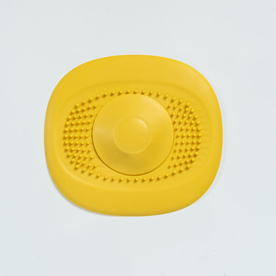 Perleraregb - 4pcs Drain Plug, Hair Drain Catcher, Silicone Drain Plug Hair Catcher Shower Drain Covers for Bathroom Kitchen Sink (yellow)