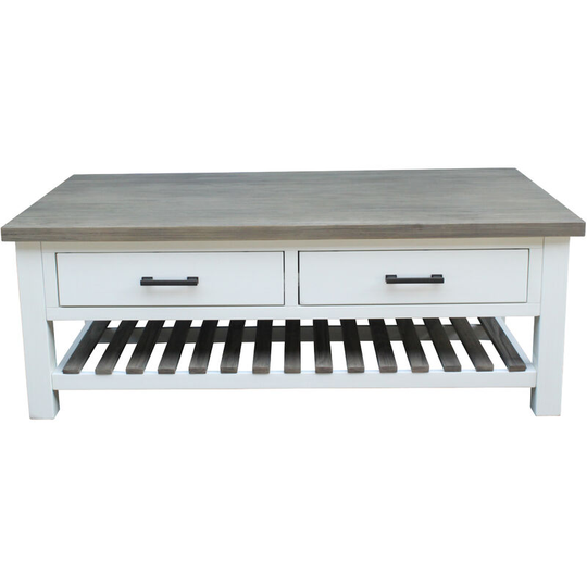 Out & out Albion - Coffee Table with Drawers- Solid Pine