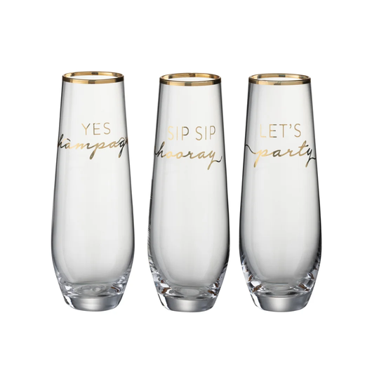 Matilda 3 Piece 250ml Drinking Glass Set