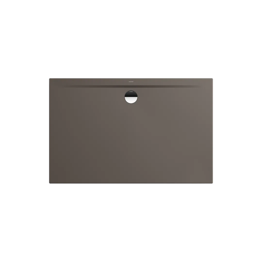 Superplan Zero 1700 x 800 mm Steel Enamel Shower Tray - Warm Grey 80