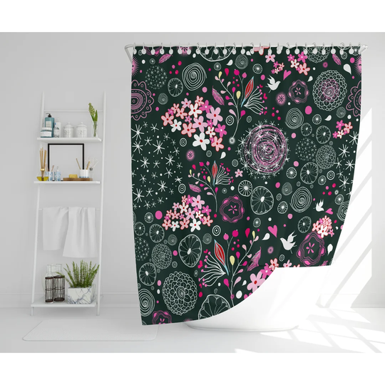 Heyward Polyester Shower Curtain Set