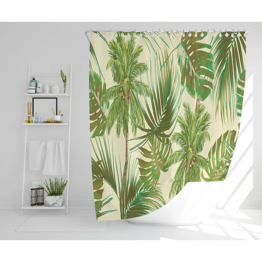 Calana Polyester Shower Curtain Set