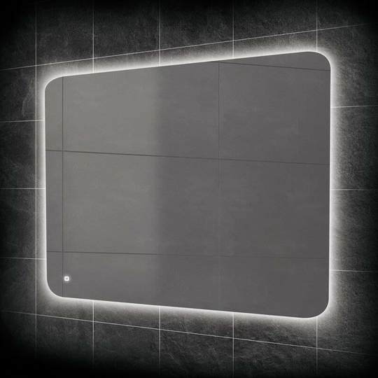 HIB - Ambience 90 led Steam Free Bathroom Mirror - 900mm Wide - 79210000 - Clear