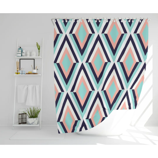 Leah Polyester Shower Curtain Set