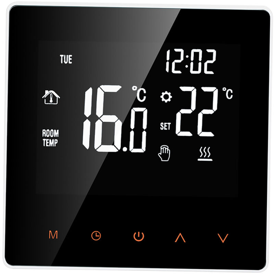 Asupermall - Smart Thermostat Water/Gas Boiler Digital Temperature Controller Touchscreen lcd Display Week Programmable Anti-freeze Function Water