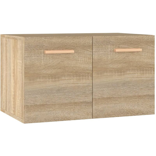 Wall Cabinet Sonoma Oak 60x36.5x35 cm Engineered Wood Vidaxl Brown