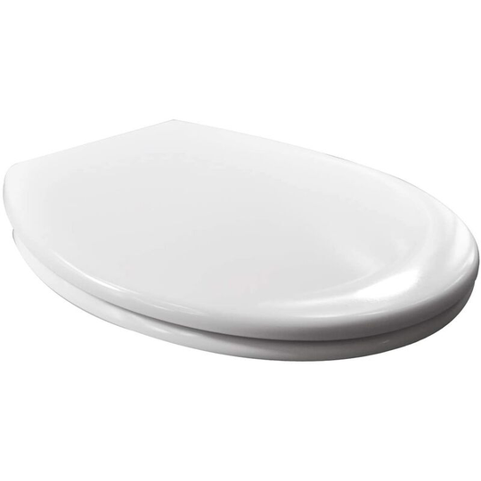 Heavy Duty Soft Close Quick Release toilet seats Dual Fixing Fittings White - Woltu