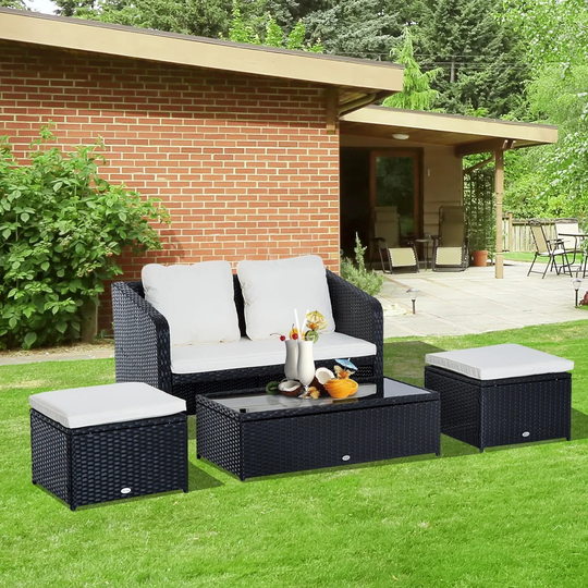 Swanson 4 Seater Rattan Sofa Set