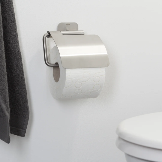 Colar Wall Mounted Toilet Roll Holder with Lid