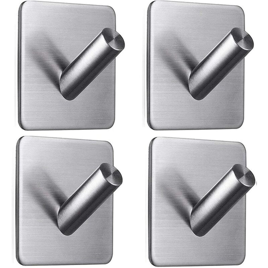 Perlerare - Adhesive Hook, Hanging Towels Bathrobes Coats Ties Kitchen Utensils Suitable for Kitchen Bathroom Toilet etc