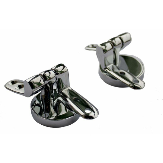 Toilet Seat Hinges - Wooden Chrome Plated - PPS78 - Oracstar