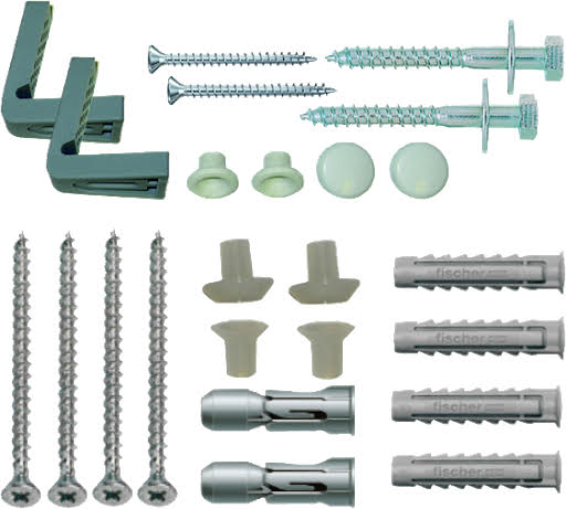 Essentials Basin and Toilet Fixing Pack - Side