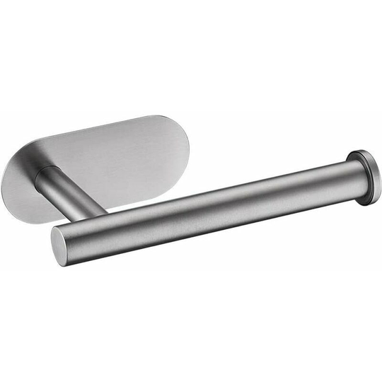 Adhesive Toilet Roll Holder Gray Mounted Toilet Roll HolderToilet Roll Holder Wall Toilet Roll Holder 304 Stainless Steel No Drilling One Size