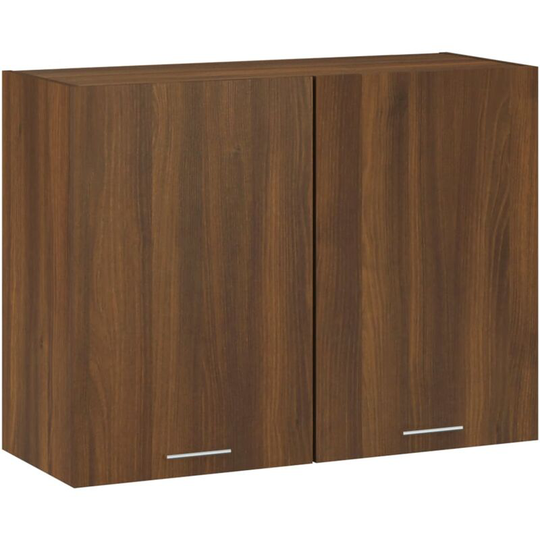 Hanging Cabinet Brown Oak 80x31x60 cm Engineered Wood Vidaxl Brown