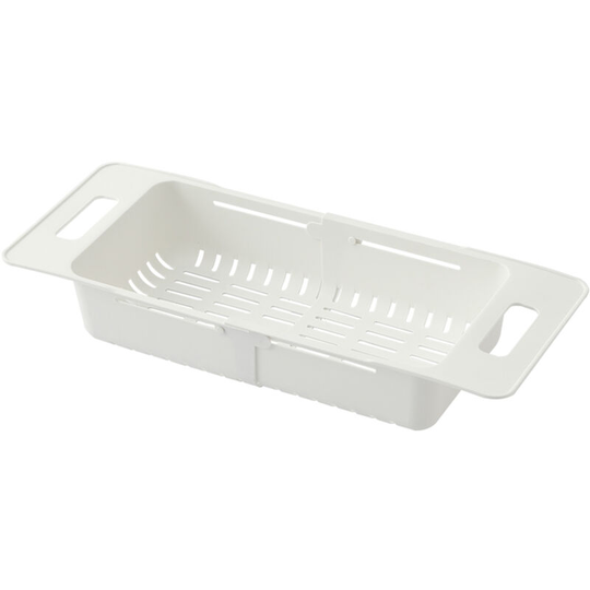 Collapsible Colander Over Sink Adjustable Sink Vegetable Basket Fruits Drain Basket Sink Kitchen Extendable Strainer Dish Drying Basket