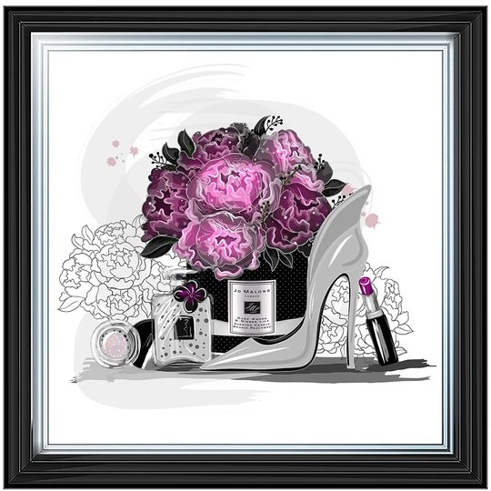 'A Fashion Collection' - Picture Frame Graphic Art Print on Paper