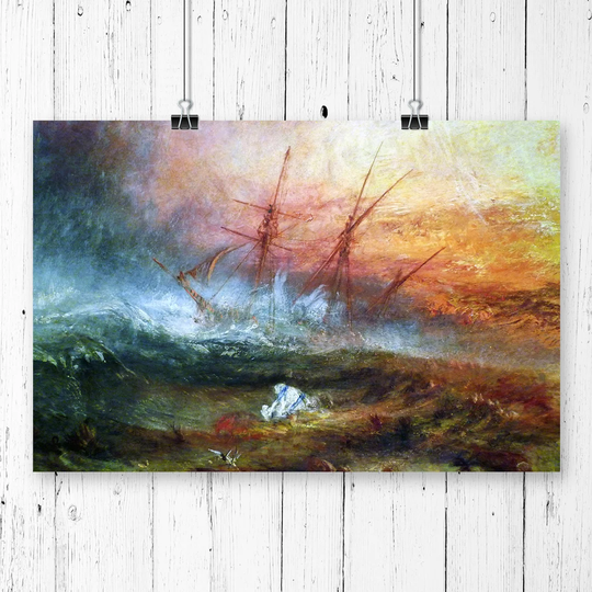 'Slave Ship' by J.M.W. Turner Printing Print