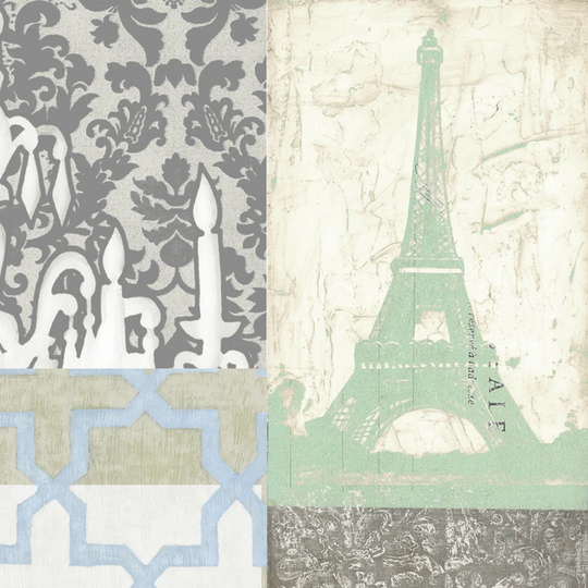 Paris Tapestry II by Vision Studio - Wrapped Canvas Graphic Art