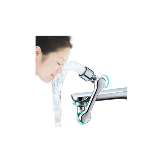 Faucet Extender, 1080° Rotating Faucet Aerator, Swivel Large Angle Robotic Arm Universal Splash Filter Faucet Aerator, Dual Function Bathroom