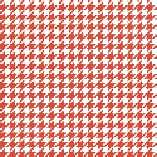 Red Checkered Patterns - Wrapped Canvas Graphic Art