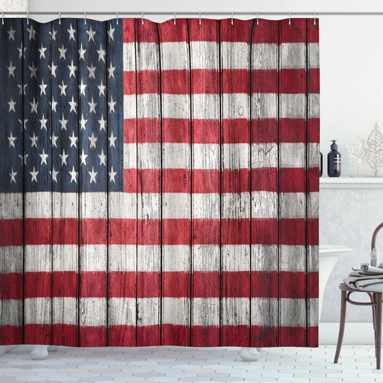 Bahtiyar Polyester Shower Curtain Set