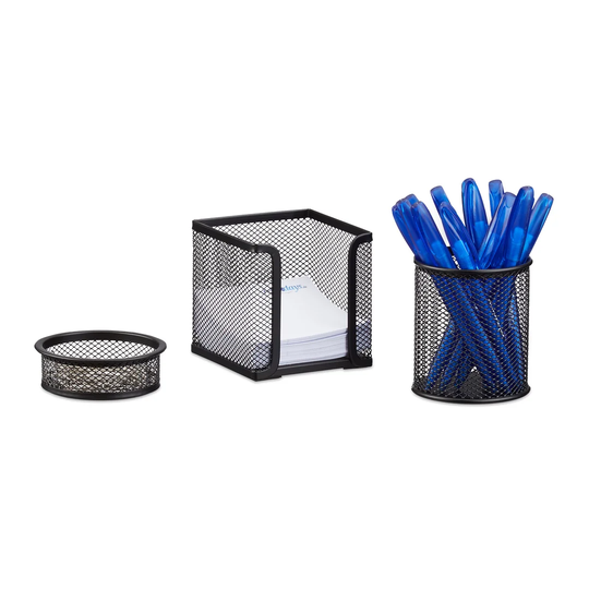 3 Piece Desk Organiser Set
