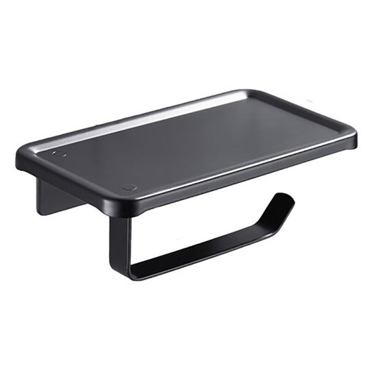 Black Hygienic Paper Box Space Non Perforated Aluminum Paper Holder Hygienic Roll Roller Toilet Paper Holder
