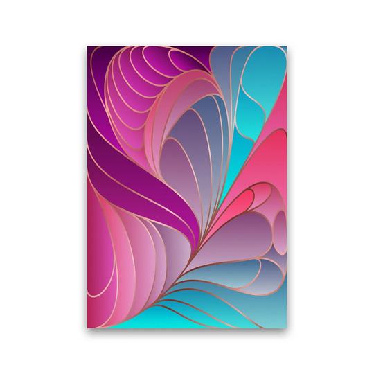 Colourful Art Deco II - Graphic Art Print on Paper