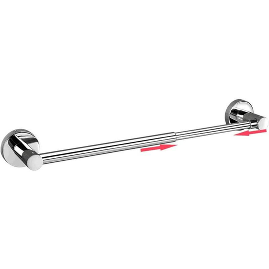Towel Ring Towel Bar Stainless Steel Chrome Wall Mounted Towel Bars Retractable Towel Holder 30-48cm Bathroom or Kitchen Accessory (Wall,)