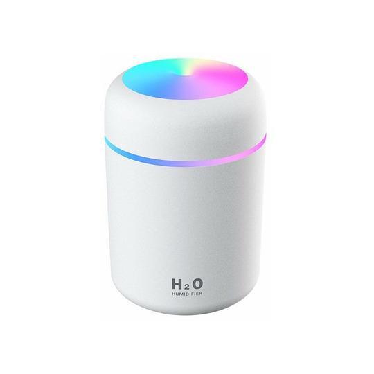 Perlerare - Mini Humidifier - Premium Humidification Unit with 300ml Water Tank, Quiet Ultrasonic, Night Light Function