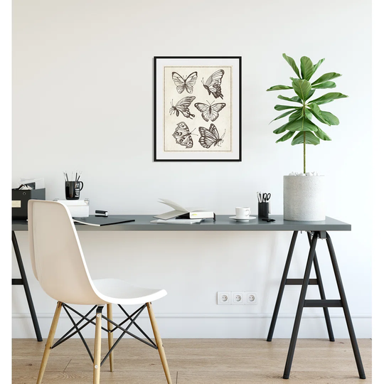 Plant - Picture Frame Graphic Art Print on Paper