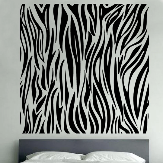 Zebra Animal Print Decal Vinyl Wall Sticker