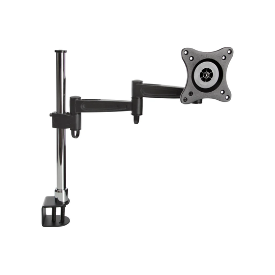Aymond Symple Stuff Extended Arm Full Motion 19 - 32" Desk Clamp PC Monitor Mount - Black