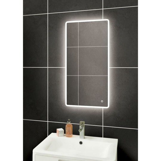 HIB - Vega 40 Illuminated led Bathroom Mirror - 400mm Wide - 78749000 - Clear