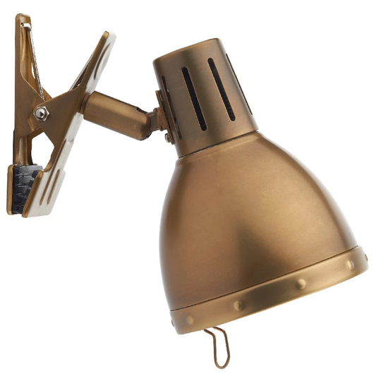 Iasos 1 - Light Dimmable Antique Brass Wall Spotlight