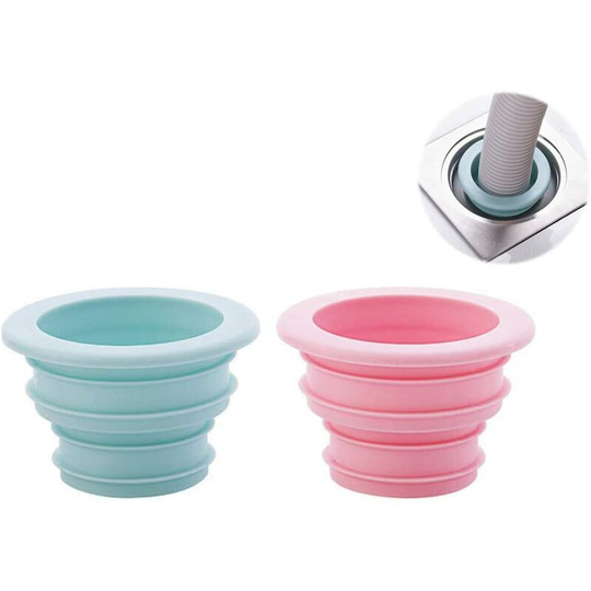 2 Pcs Silicone Drain Lavatory Stopper, Tub Stopper, Sewer Gasket Sewer Drain Pipe Plug Gasket Washer Reservoir Silicone Deodorant Pipeline, for