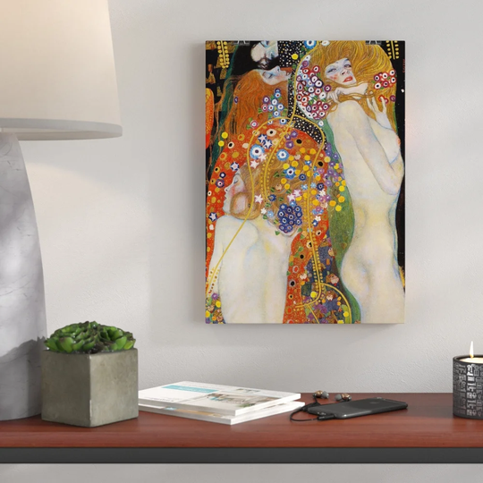 'Water' by Gustav Klimt Graphic art