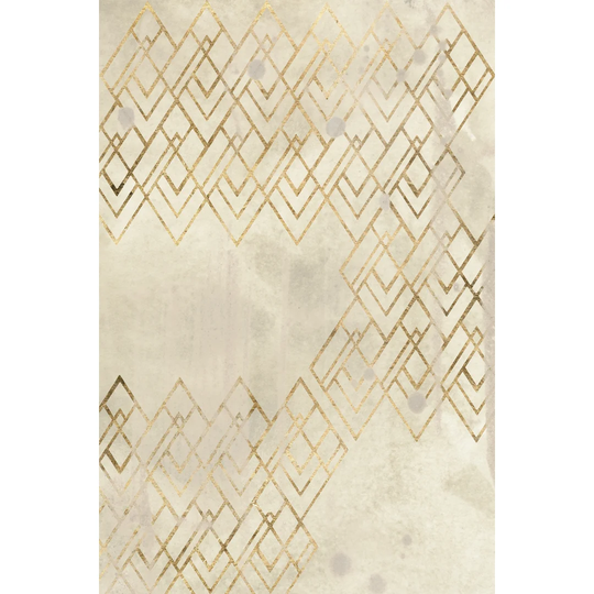 Deco Pattern in Cream IV by June Erica Vess - Wrapped Canvas Graphic Art