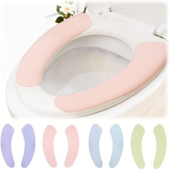 Toilet Seat Cushions, Betterlife 4 Pairs Washable Toilet Seat Cushions, Soft Toilet Seat Cushion for Bathroom, for Toilet