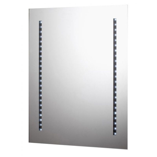 Reflection Bathroom Mirror 650mm h x 500mm w Stripe led Illuminated - Verona
