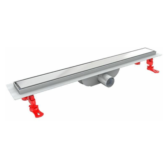 Tycner - 700mm Long Inox Walk-in Bathroom Floor Linear Shower Tile Mounting Channel Drain