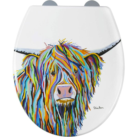 Croydex Angus McCoo by Steven Brown Art Flexi-Fix Toilet Seat