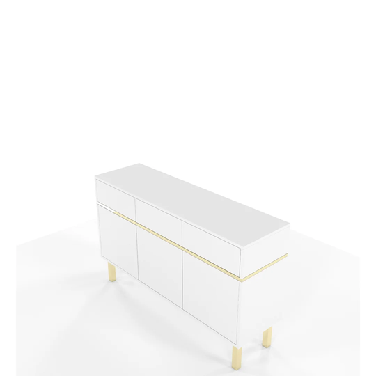Ouellette 137.5 Cm Wide 3 Drawer Sideboard