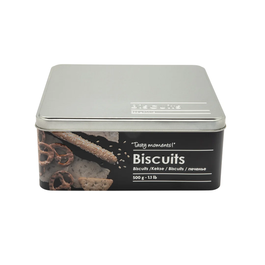 Embossed 520ml Biscuit Tin