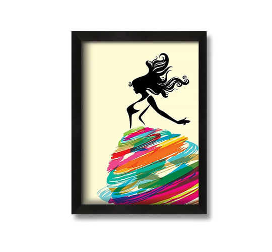 Zebra Duo Love - Picture Frame Painting on Canvas
