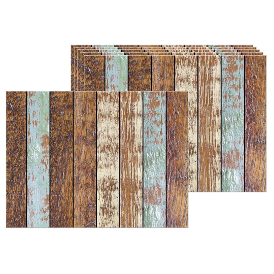 Woodberry 6 Piece Vinyl Placemat Set