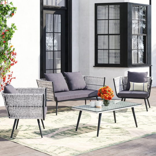 Bromyard 4 - Person Seating Group with Cushions